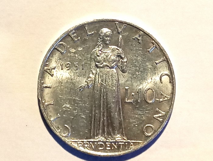  Vatican Stadt 100 Lire 1957   