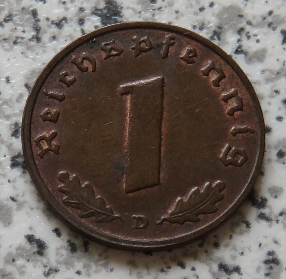  Drittes Reich 1 Pfennig 1937 D   