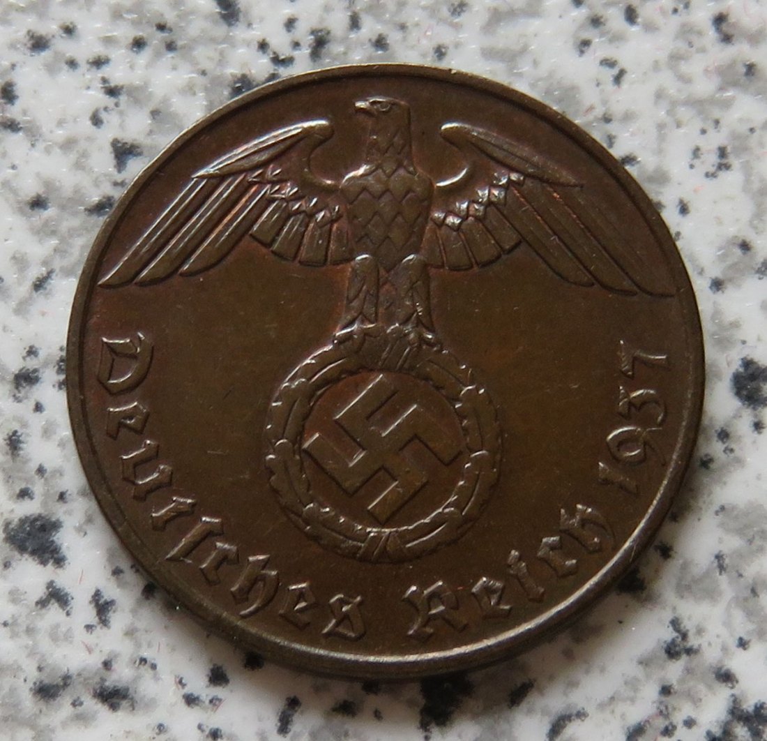 Drittes Reich 1 Pfennig 1937 E   