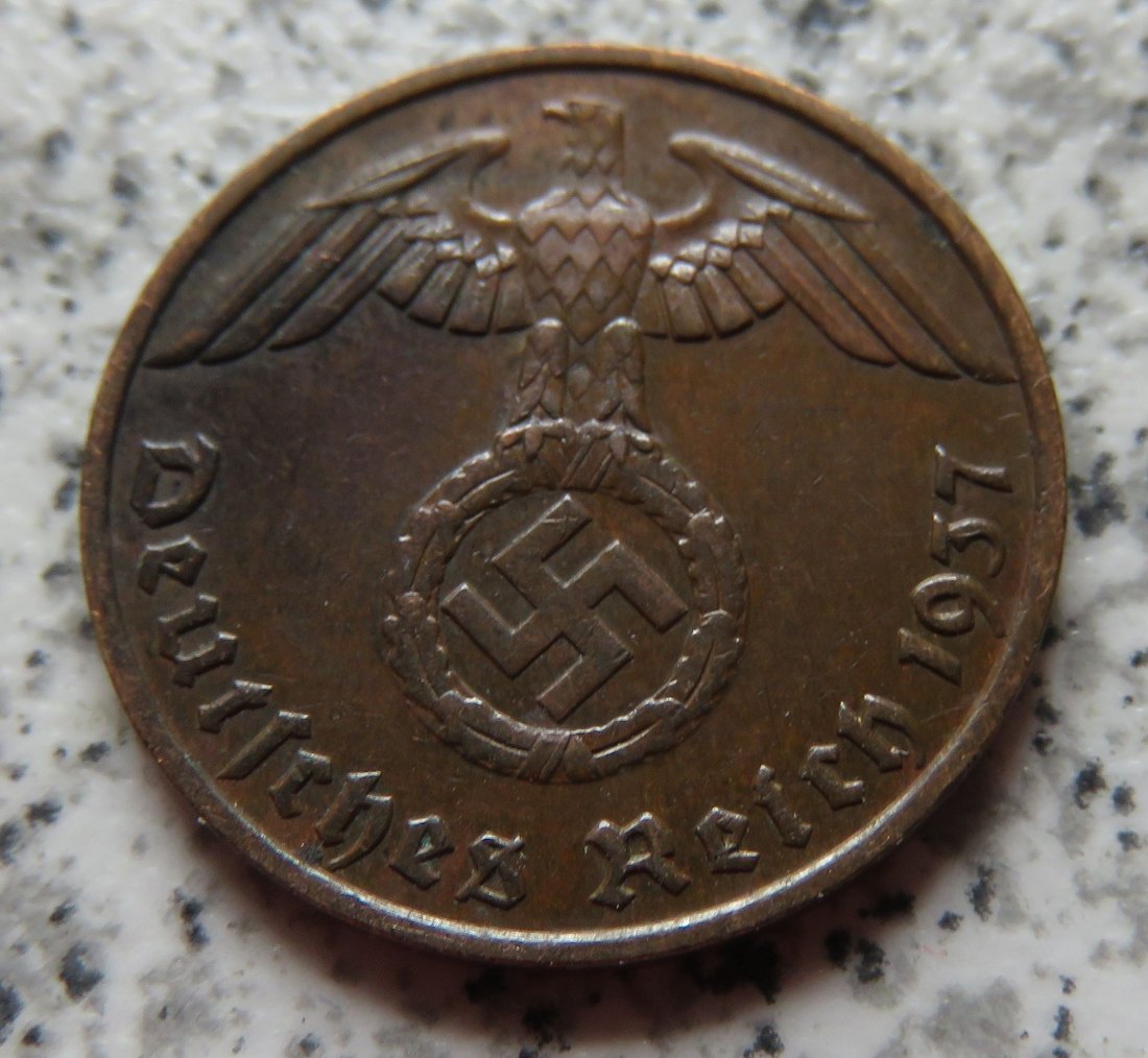  Drittes Reich 1 Pfennig 1937 F   