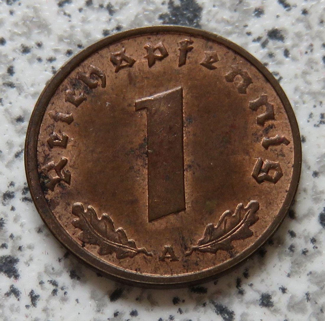  Drittes Reich 1 Pfennig 1938 A   