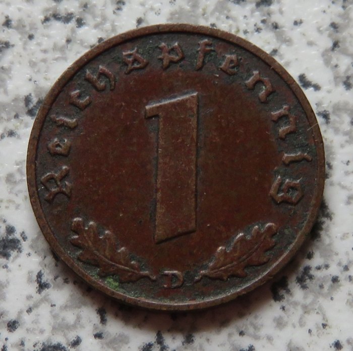  Drittes Reich 1 Pfennig 1938 D   