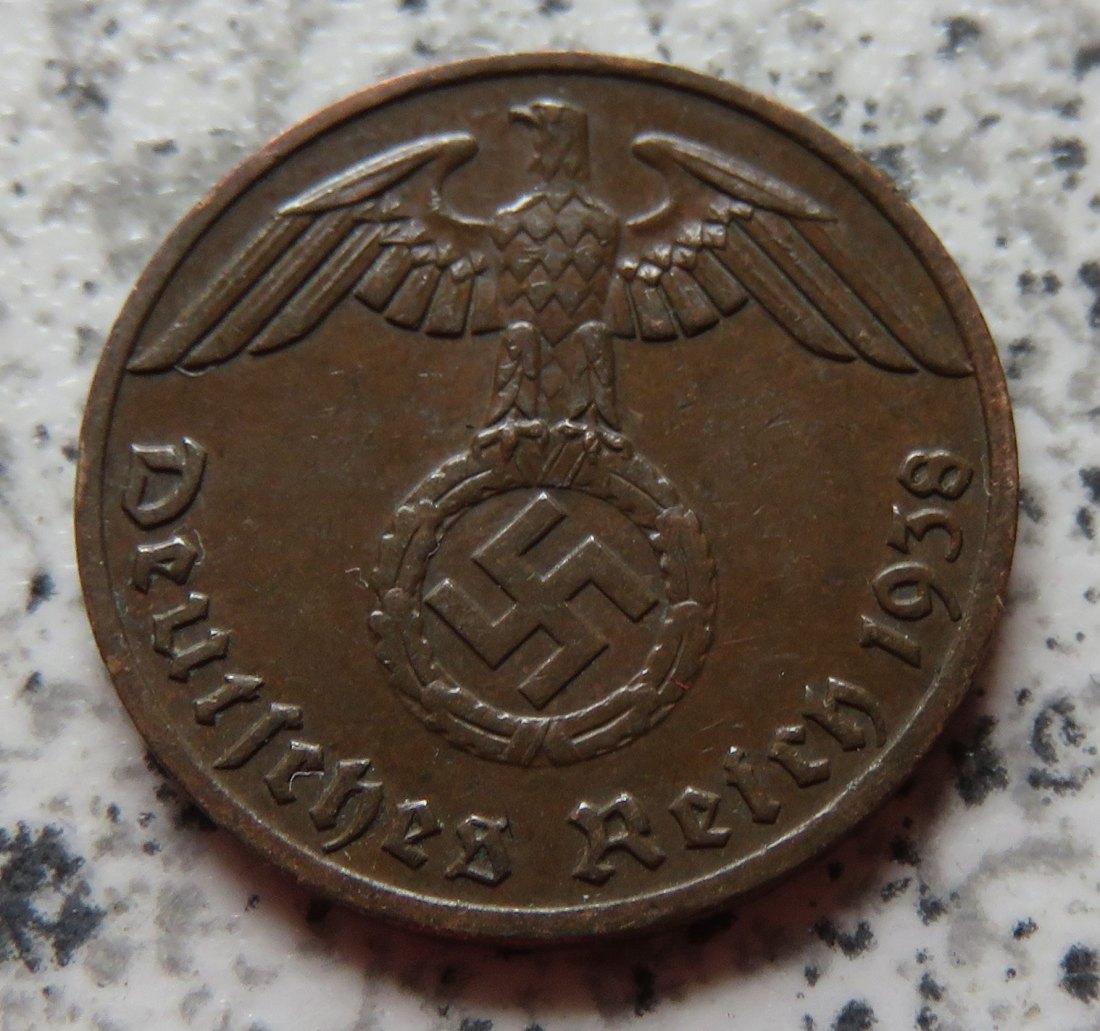  Drittes Reich 1 Pfennig 1938 F   