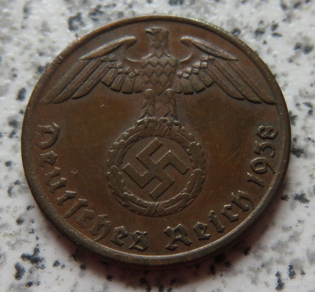  Drittes Reich 1 Pfennig 1938 G   