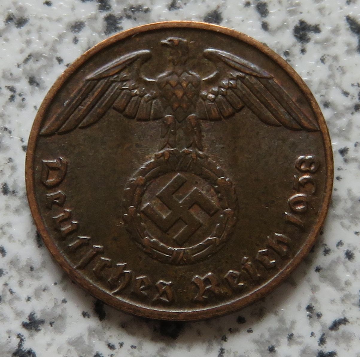  Drittes Reich 1 Pfennig 1938 J   