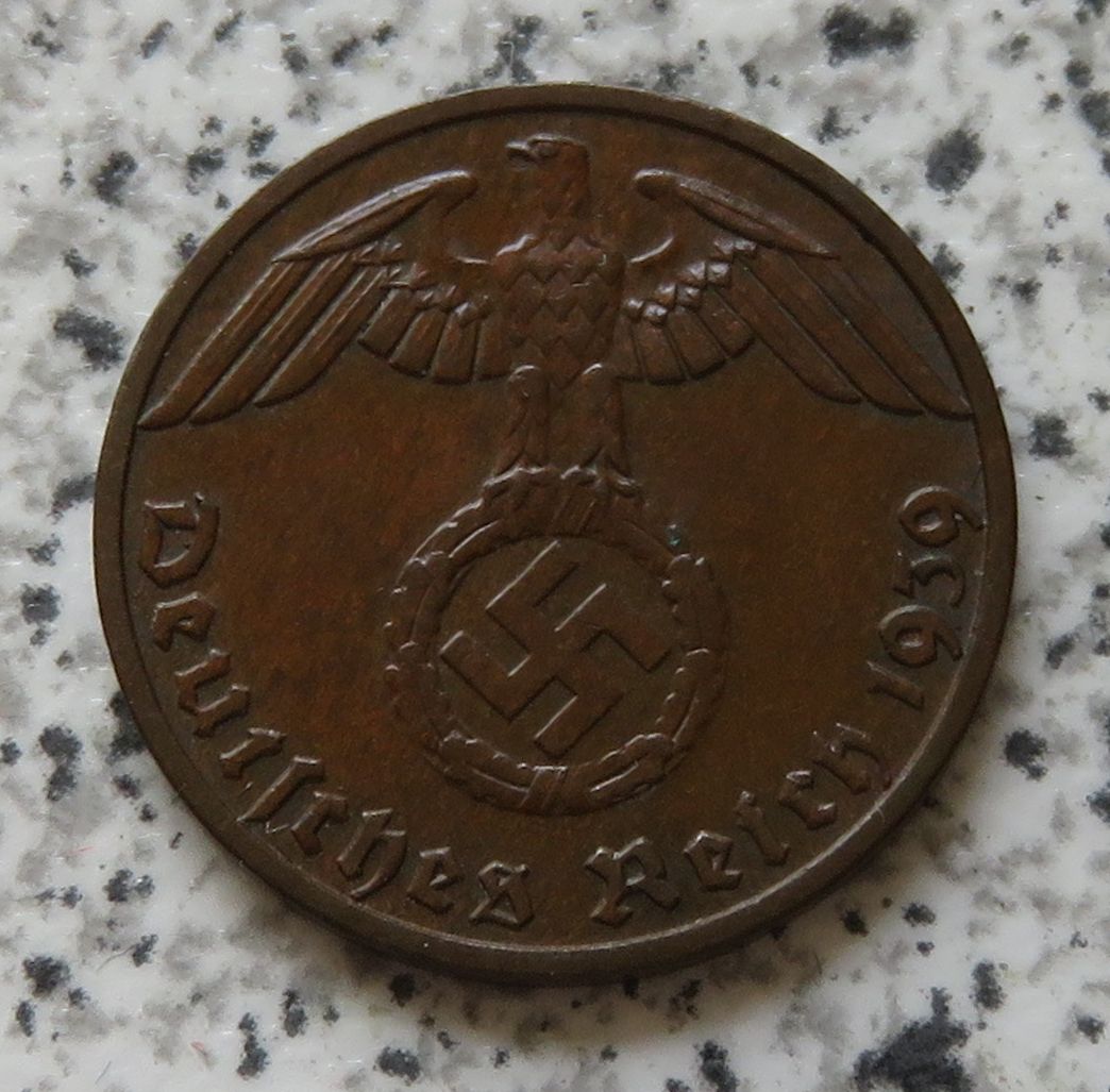  Drittes Reich 1 Pfennig 1939 F   