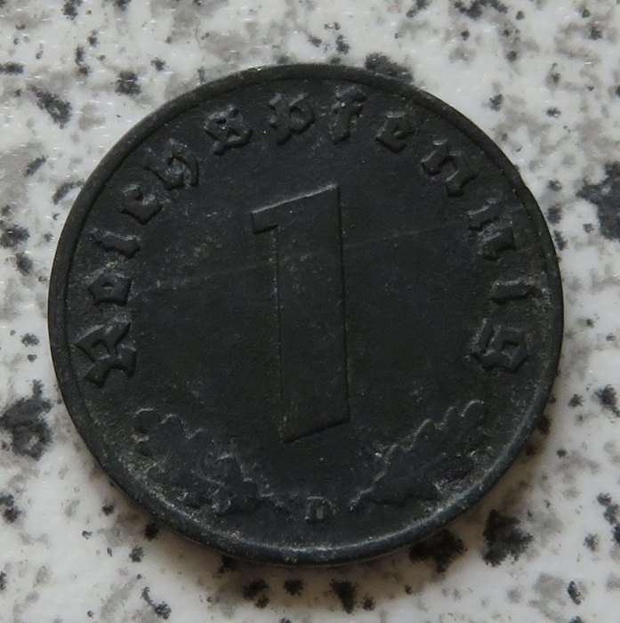  Drittes Reich 1 Pfennig 1943 D   