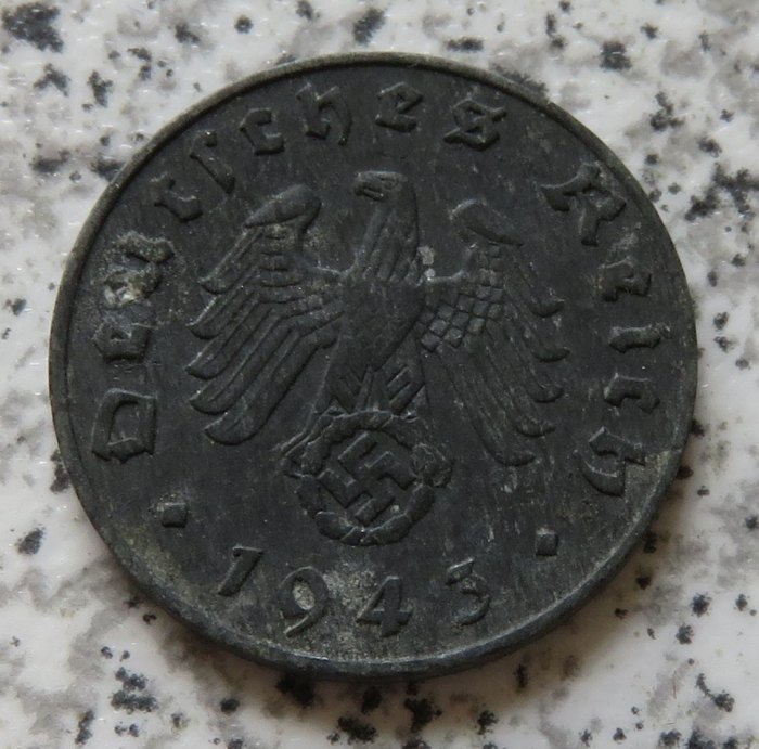  Drittes Reich 1 Pfennig 1943 J   