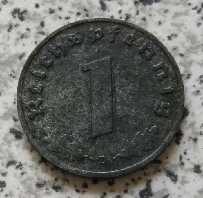  Drittes Reich 1 Pfennig 1944 D   