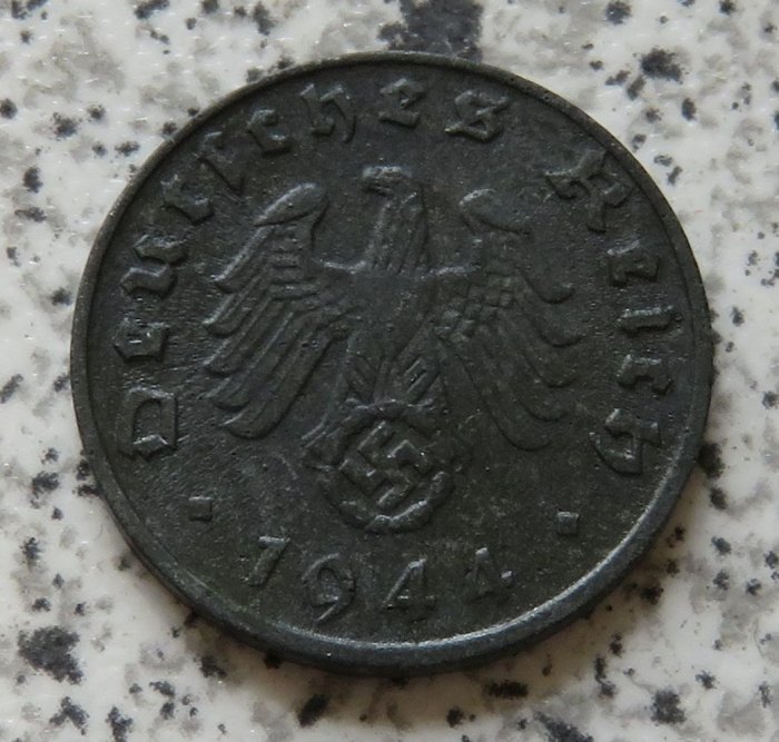  Drittes Reich 1 Pfennig 1944 D   