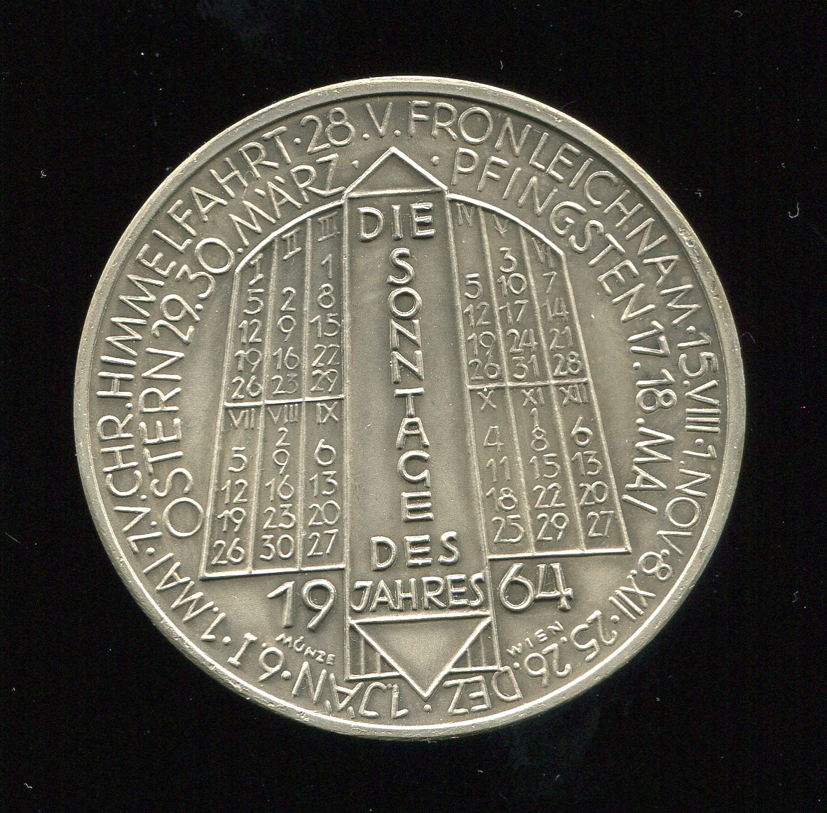 Medaille in 900 Ag ca. 25,7g mit Randpunze   
