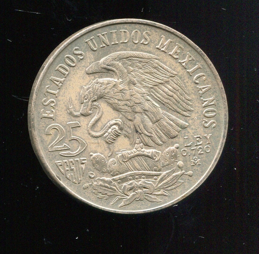 aus Mexico Silbermünze von 1968 Olympia