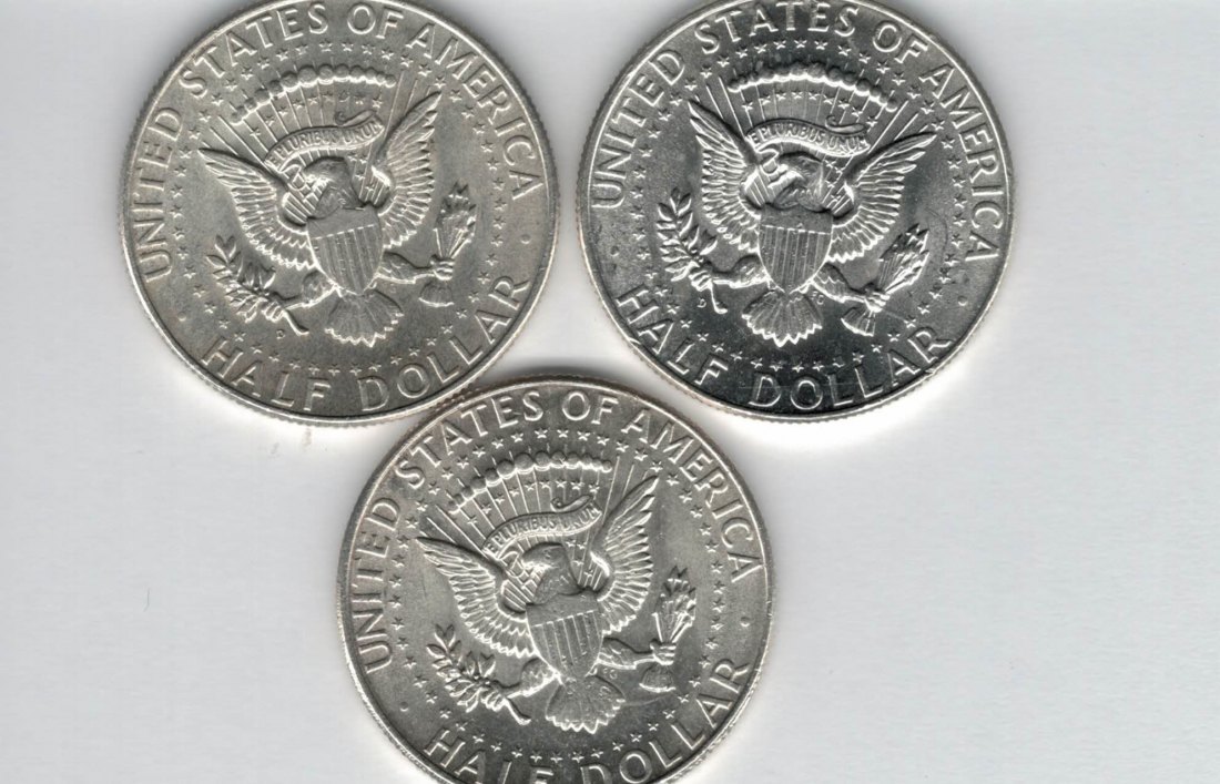  1/2 Dollar 1964 half Kennedy silber 900/á 11,25g fein USA Spittalgold9800 (5095   