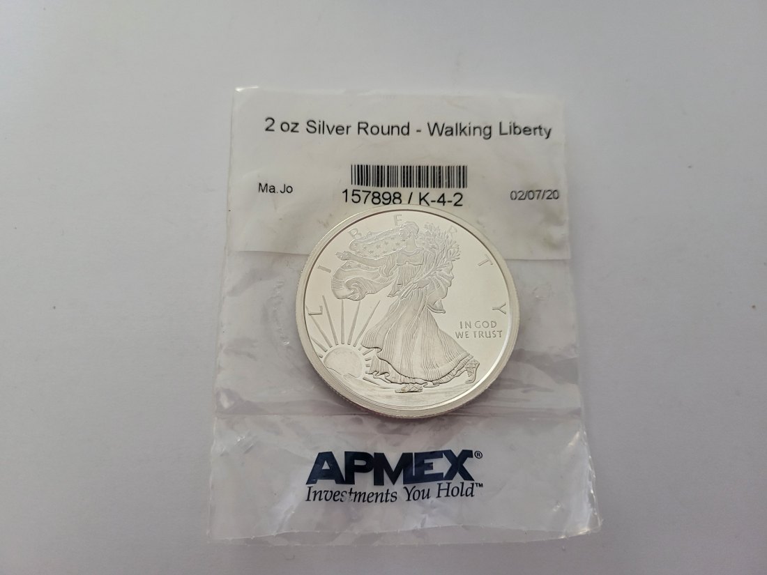  Silbermünze 2 Oz Unzen Walking Liberty 999/62,2g silber USA Spittalgold9800 (5187)   