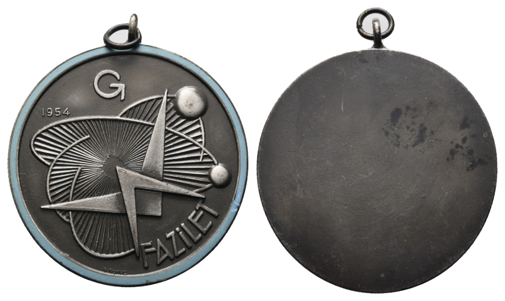  Medaille; Freimaurer 1954; Bronze; gehenkelt; 55,98 g, Ø 56,03   