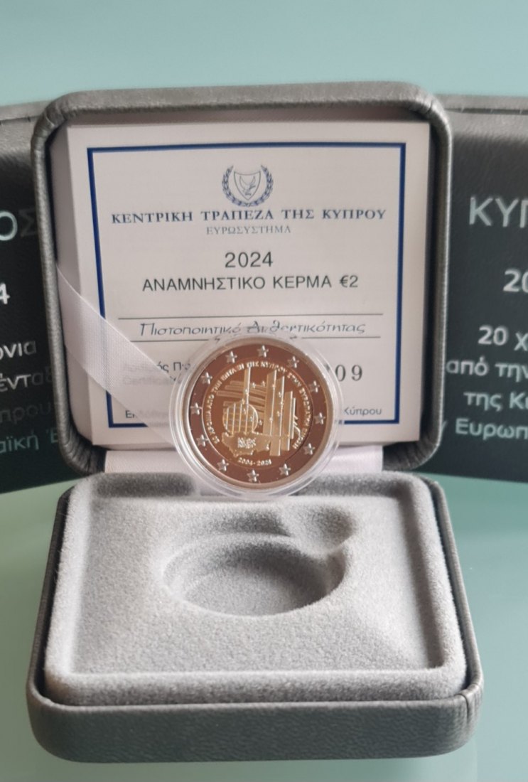 Zypern - 2 Euro 2024 - 20 Jahre EU-Beitritt