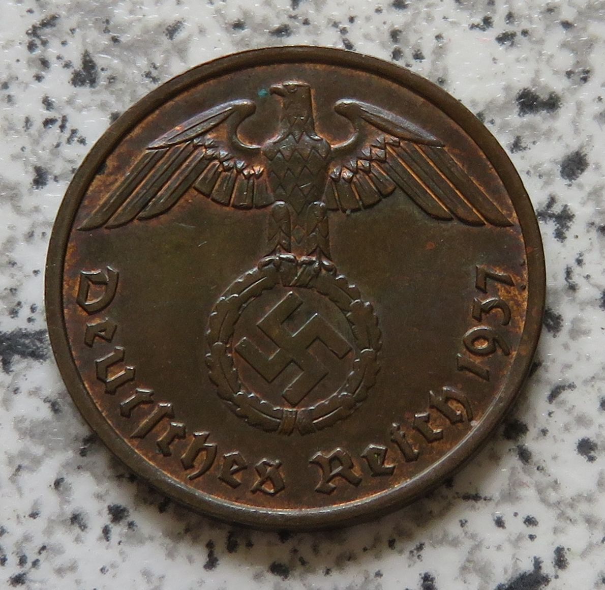  Drittes Reich 2 Reichspfennig 1937 F   