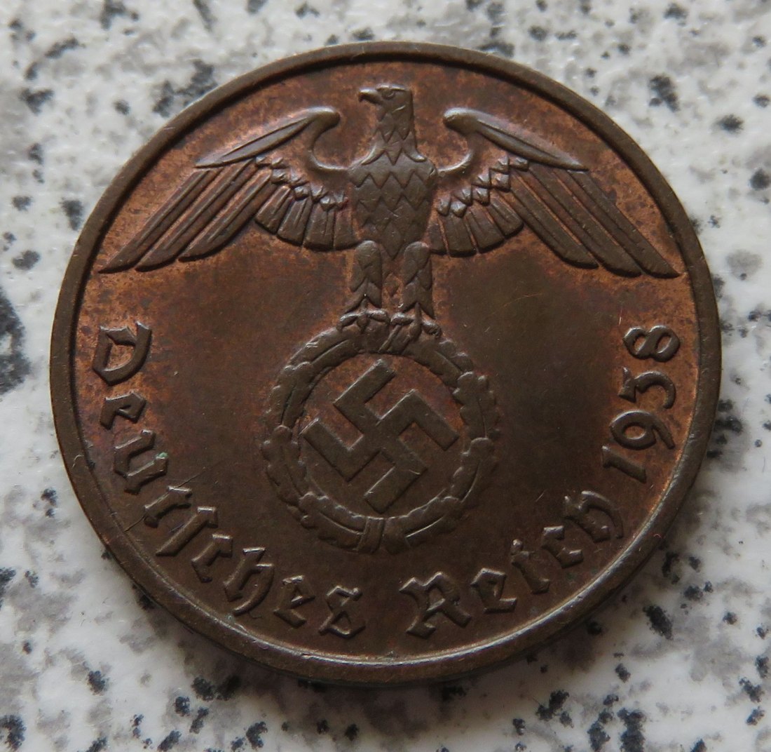 Drittes Reich 2 Reichspfennig 1938 D   