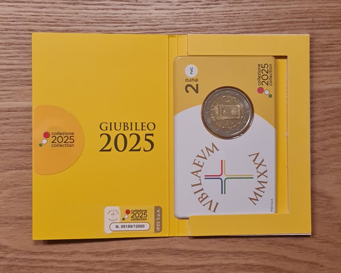 Italien - 2 Euro 2025 - Jubiläum Heiliges Jahr 2025 - Coincard