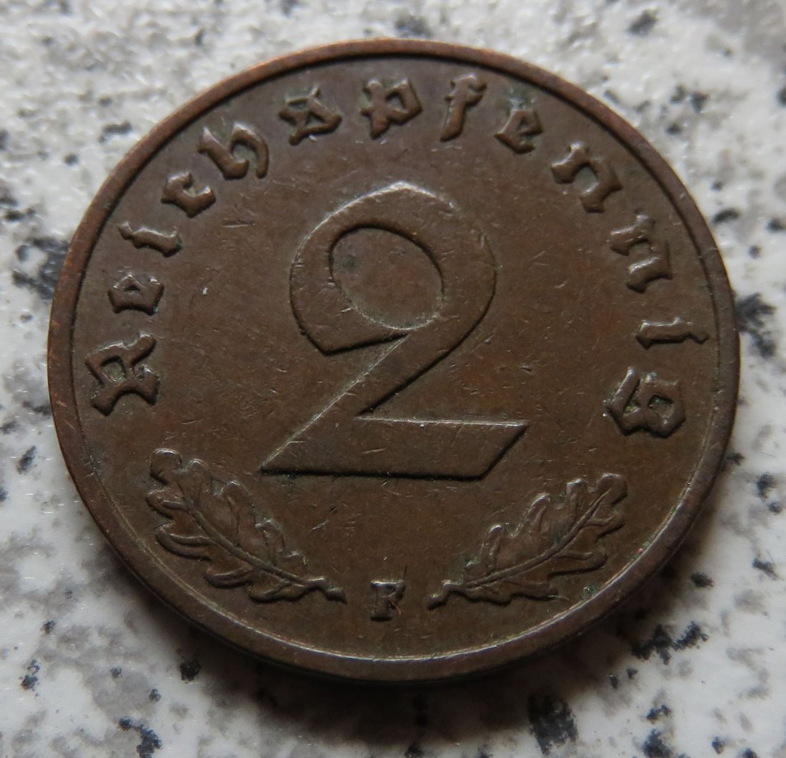  Drittes Reich 2 Reichspfennig 1938 F   
