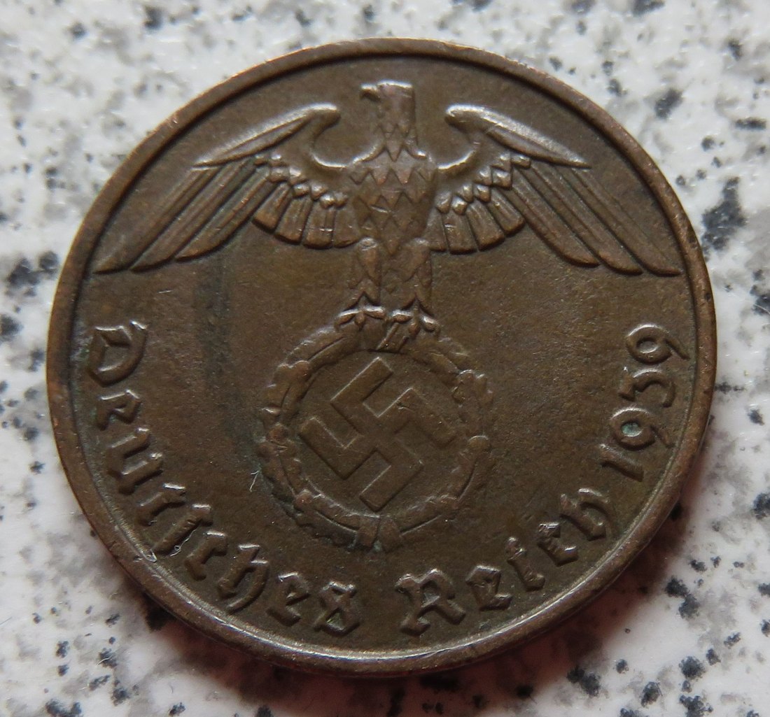 Drittes Reich 2 Reichspfennig 1939 D   