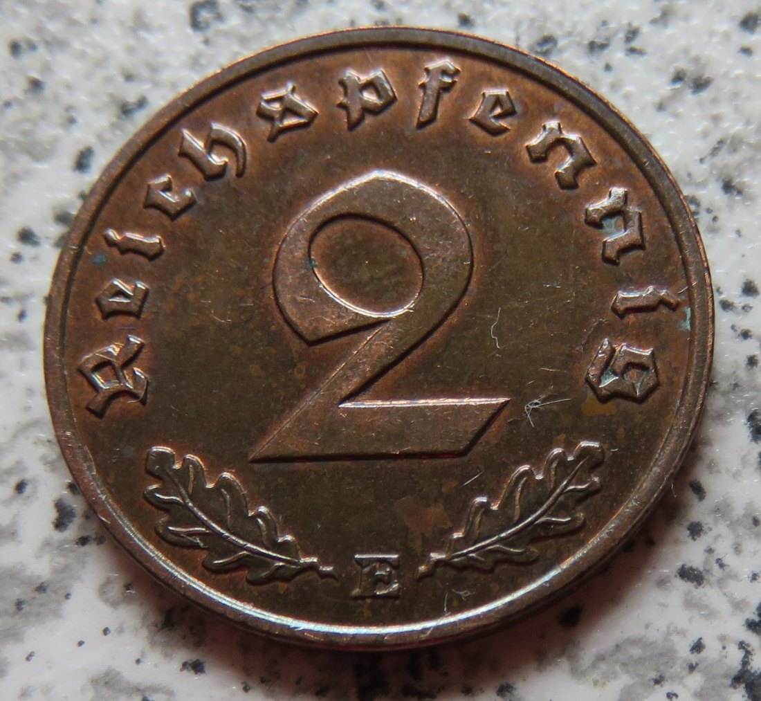  Drittes Reich 2 Reichspfennig 1939 E   