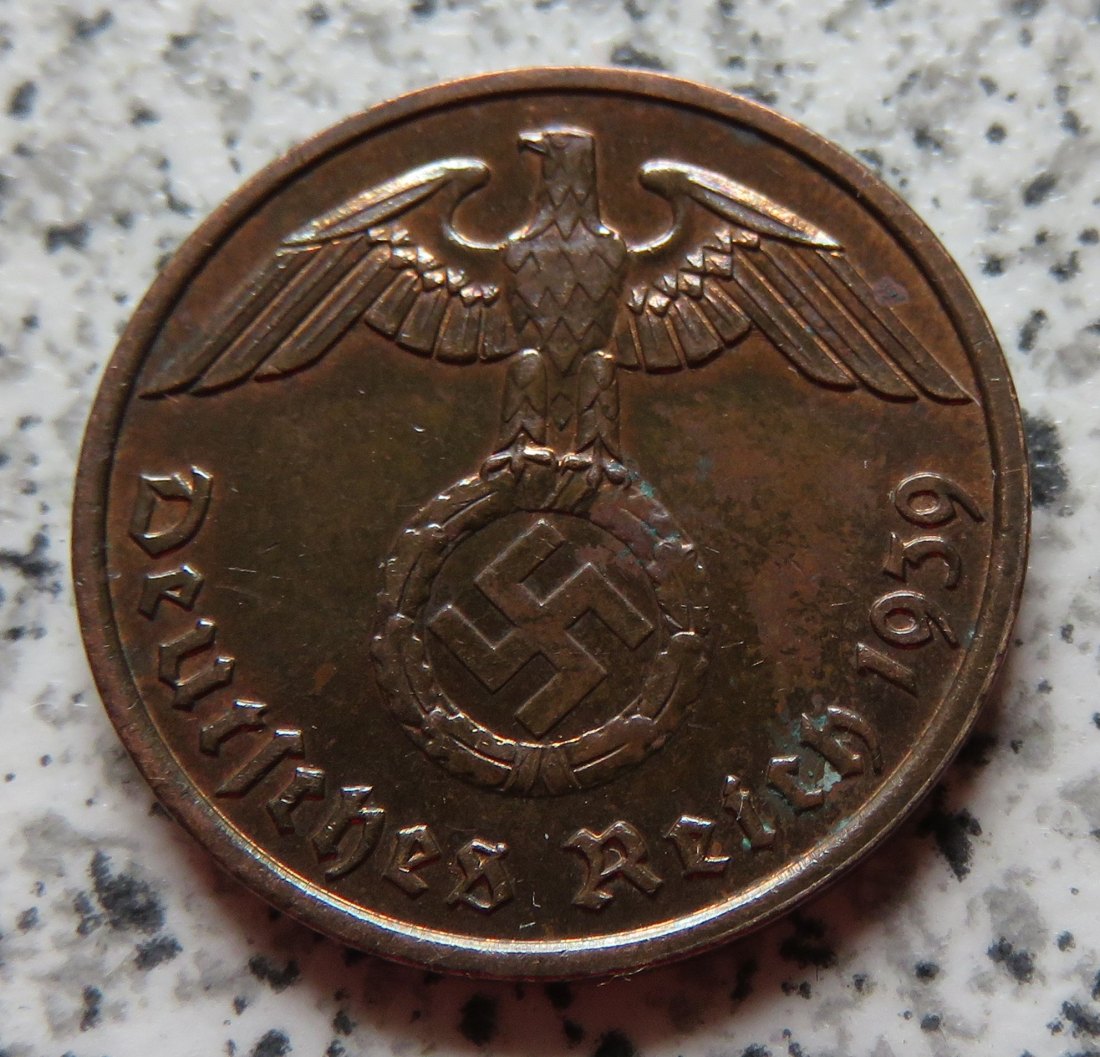  Drittes Reich 2 Reichspfennig 1939 E   
