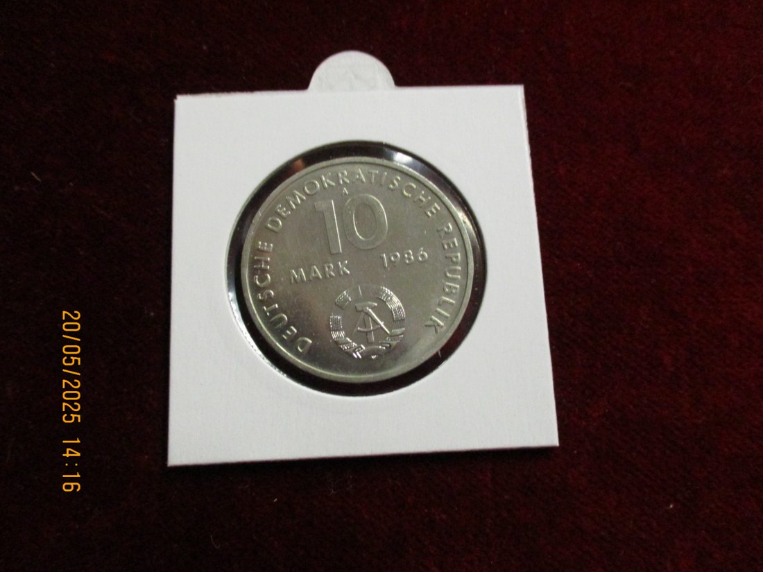  10 Mark DDR 1986 Ernst Thälmann   / Metall: K-N-Zk   