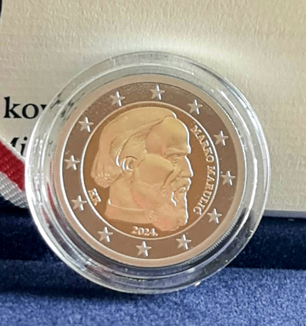  Kroatien - 2 Euro 2024 - Marko Marulic in PP   