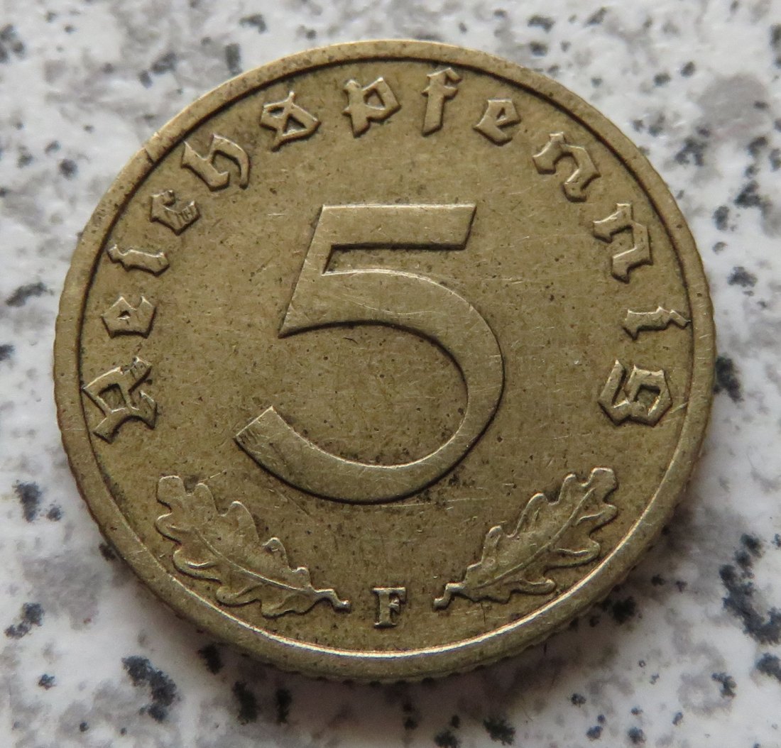  Drittes Reich 5 Reichspfennig 1937 F   