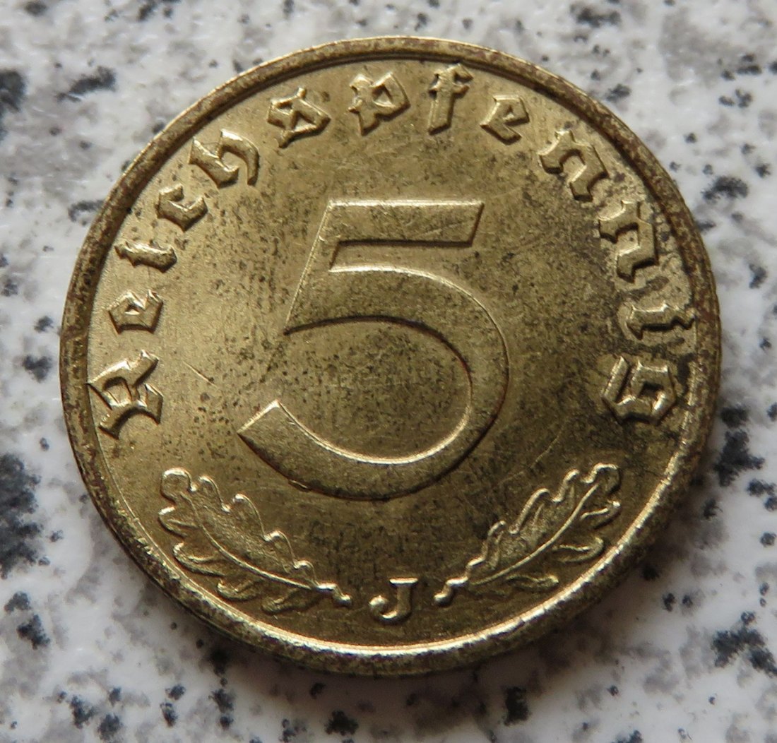  Drittes Reich 5 Reichspfennig 1937 J   