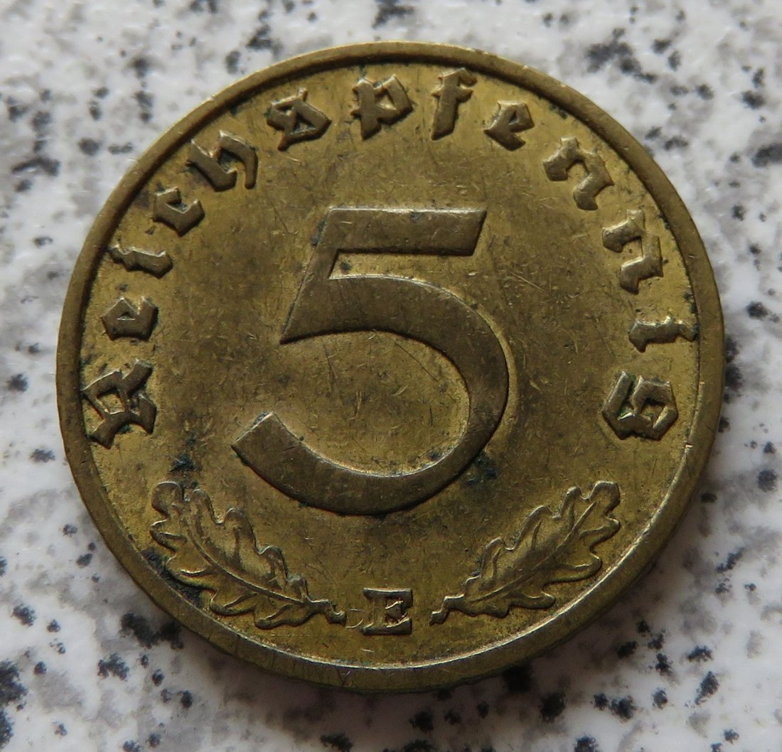 Drittes Reich 5 Reichspfennig 1938 E   
