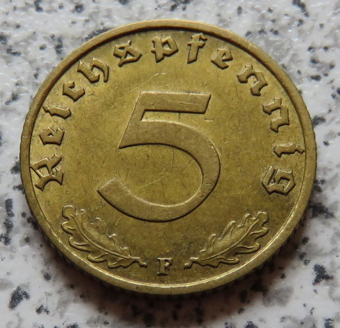  Drittes Reich 5 Reichspfennig 1939 F   
