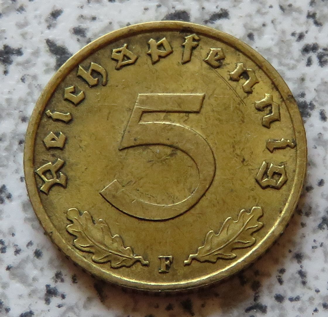  Drittes Reich 5 Reichspfennig 1939 F   
