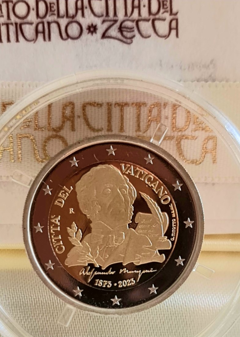  Vatikan - 2 Euro 2023 - Alessandro Manzoni in PP   
