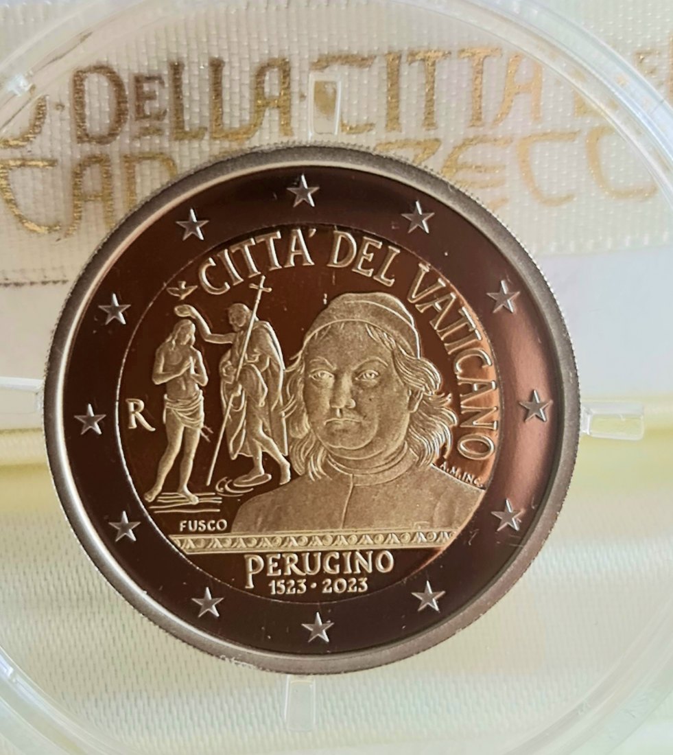  Vatikan - 2 Euro 2023 - Perugino in PP   