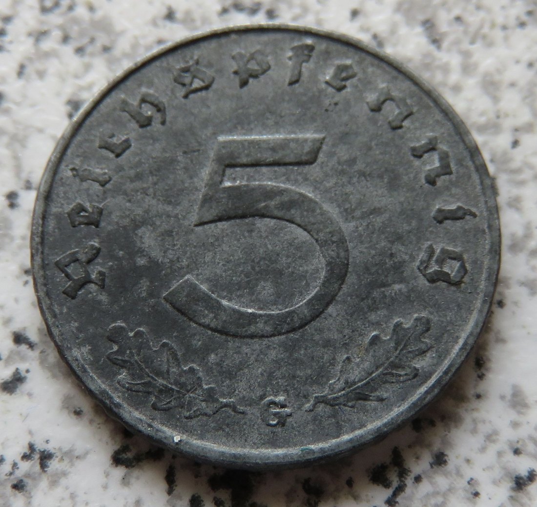  Drittes Reich 5 Reichspfennig 1940 G   