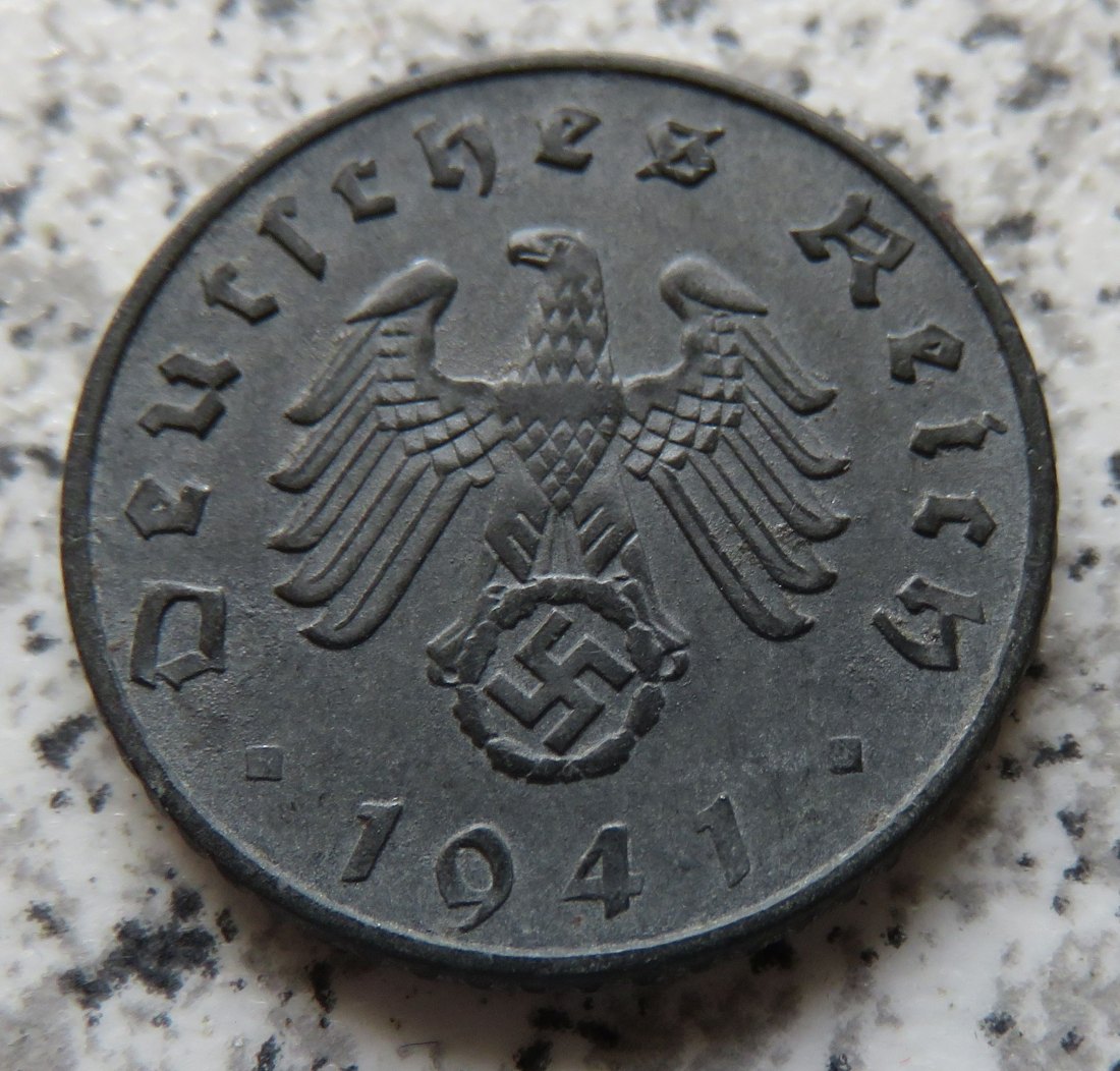  Drittes Reich 5 Reichspfennig 1941 A, besser   