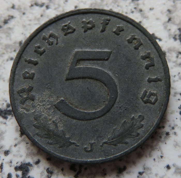  Drittes Reich 5 Reichspfennig 1941 J   