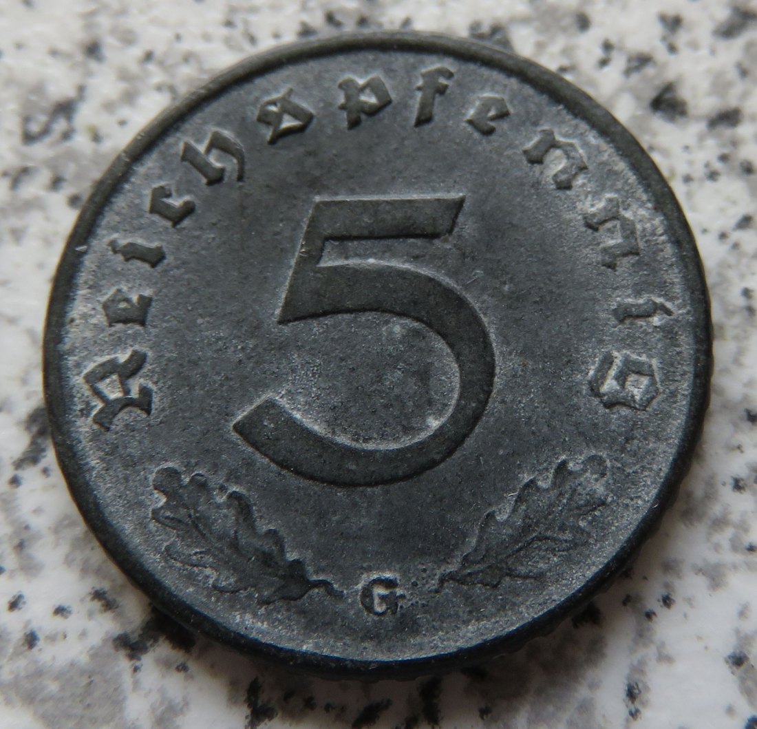  Drittes Reich 5 Reichspfennig 1942 G   