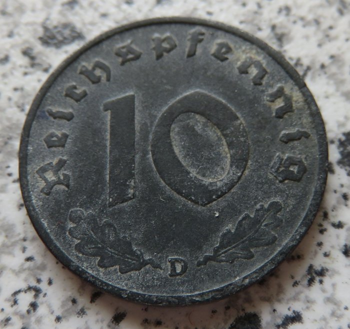  Drittes Reich 10 Reichspfennig 1940 D   
