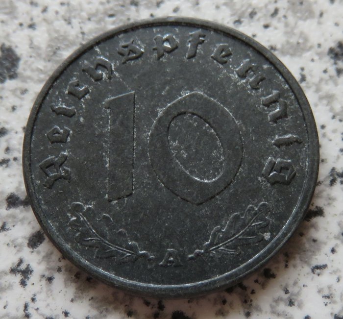  Drittes Reich 10 Reichspfennig 1942 A   