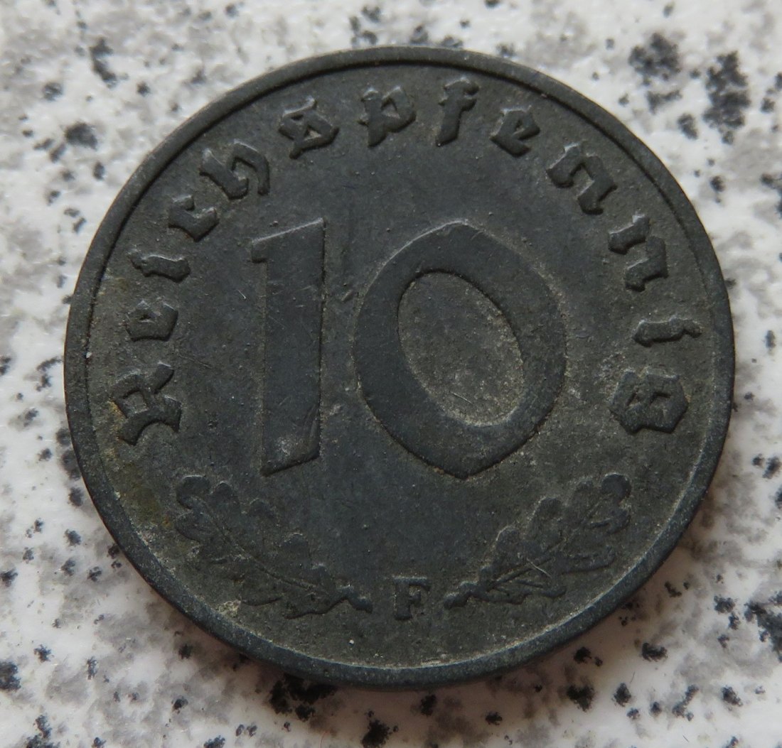  Drittes Reich 10 Reichspfennig 1942 F   