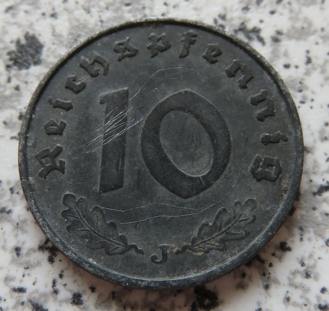  Drittes Reich 10 Reichspfennig 1942 J   