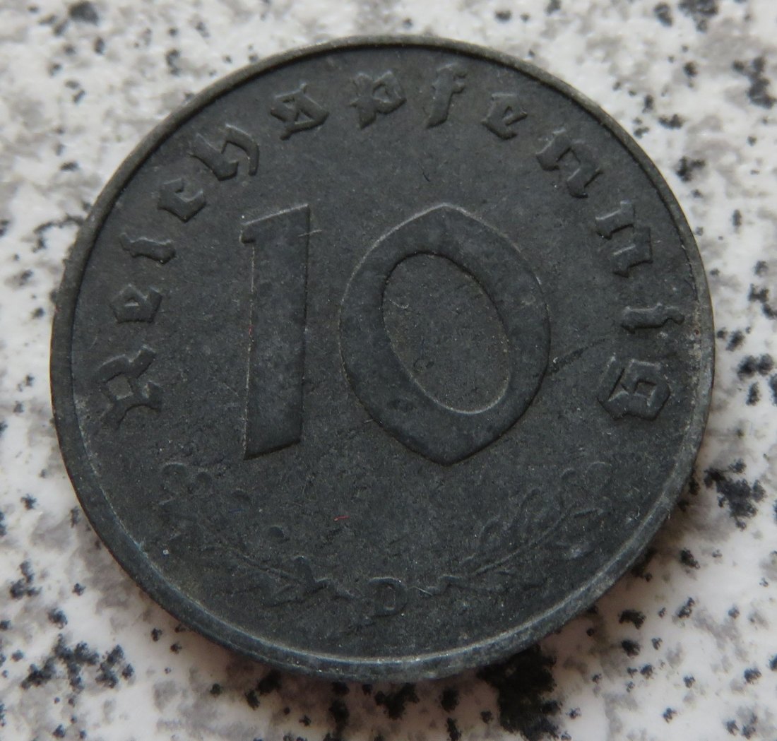  Drittes Reich 10 Reichspfennig 1944 D   