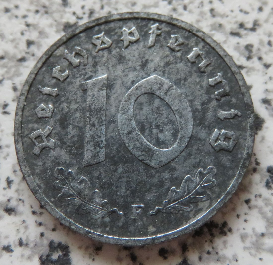  Drittes Reich 10 Reichspfennig 1944 F   