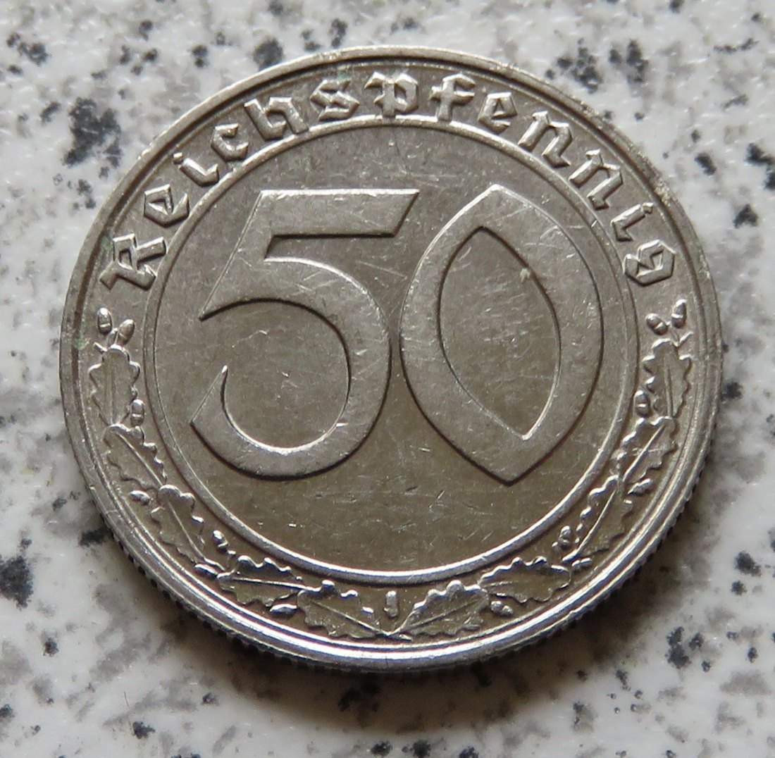  Drittes Reich 50 Reichspfennig 1938 B   