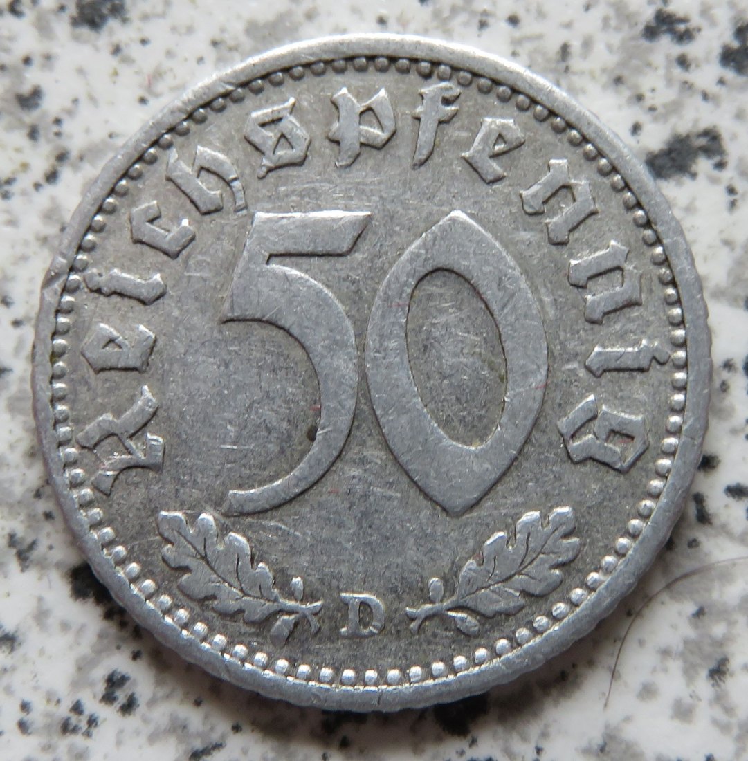  Drittes Reich 50 Reichspfennig 1939 D   