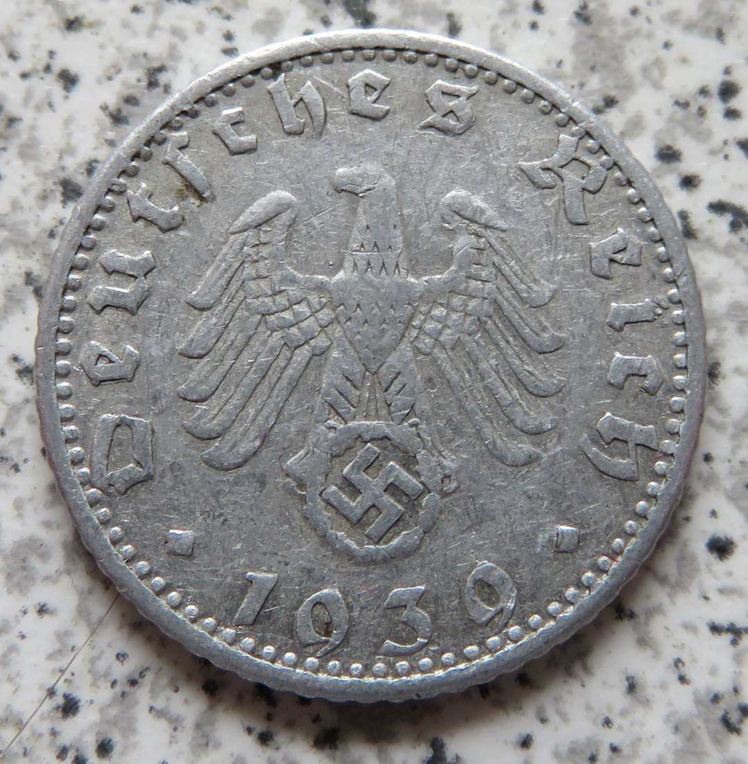  Drittes Reich 50 Reichspfennig 1939 D   