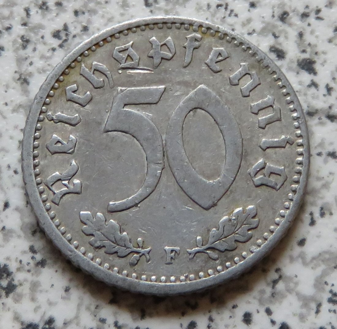  Drittes Reich 50 Reichspfennig 1939 F   